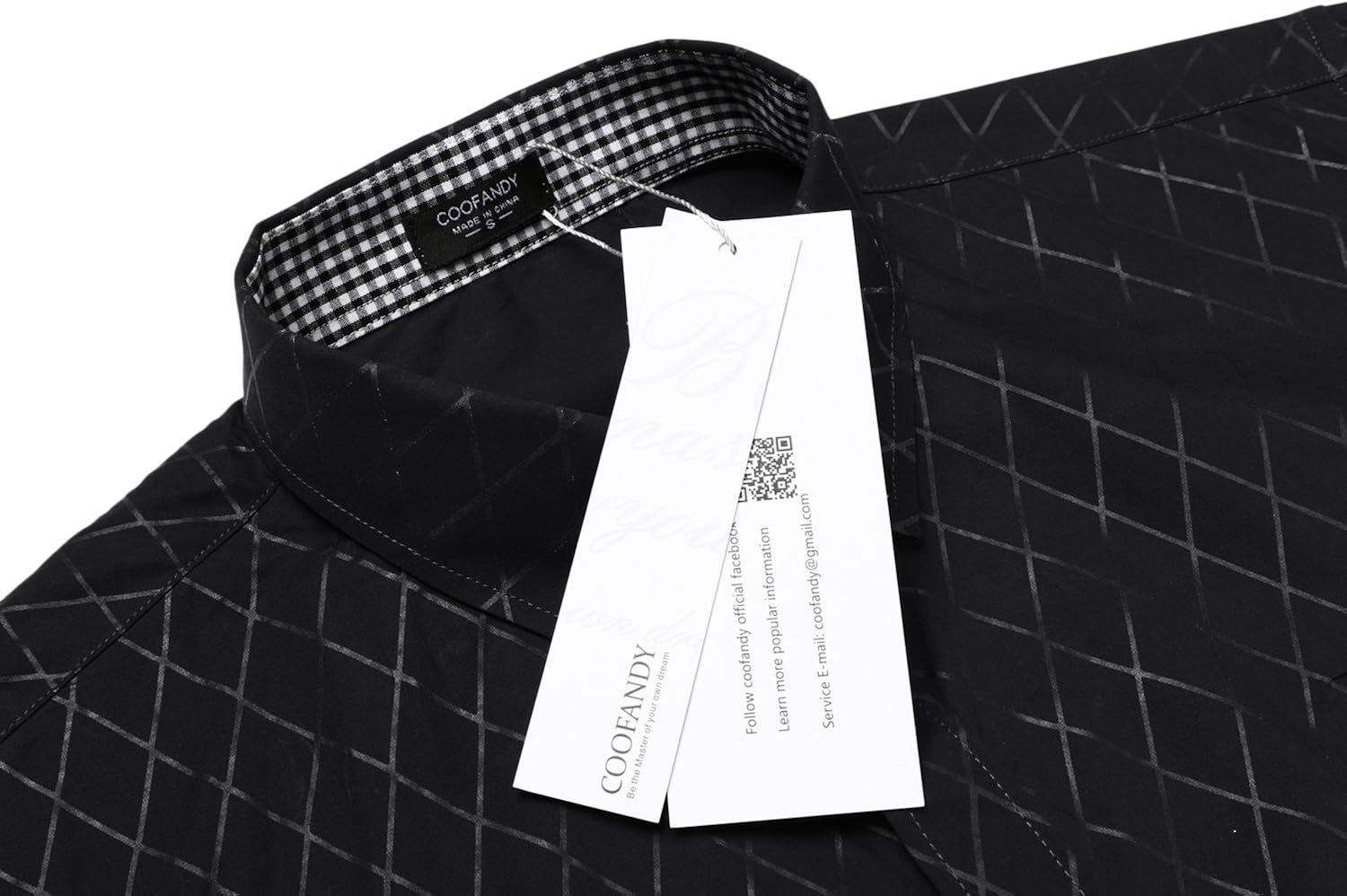 COOFANDY Men's Slim Fit Dress Shirt Long Sleeve Business Plaid Button Down Collar Shirt at  Men’s Clothing store