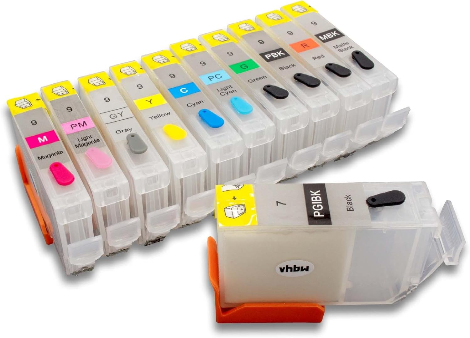 Vhbw Empty Ciss Cartridges Set With Chip For Canon Printers Pixma Ix7000 Mx7600 Amazon De Burobedarf Schreibwaren