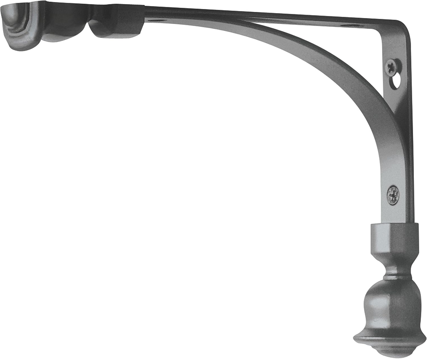 Rubbermaid 1877654 Decorative Shelf Bracket, 6 by 8Inch, Tulip, Satin