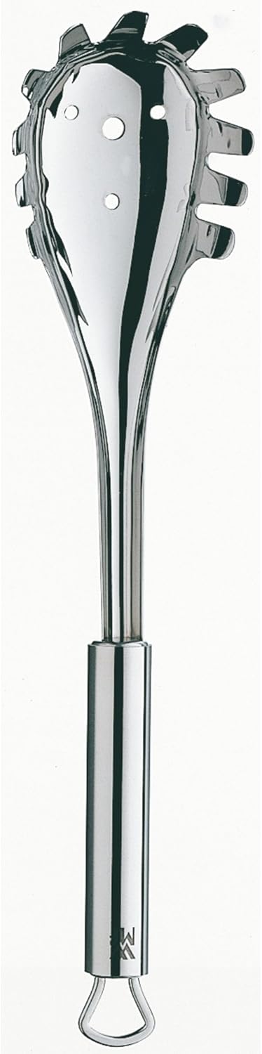 WMF Profi Plus Spaghettilöffel 32 cm, Cromargan Edelstahl teilmattiert, spülmaschinengeeignet, ideal als Nudelzange