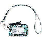 WONDERFUL FLOWER Lanyard Wallet for Women, ID Card Holder, Lanyards for ID Badges, Floral Zip ID Case Keychain Small Coin Purse Cards, Cash, Work, Travel, Cruise, Teachers, Students, Kids, Butterfly
