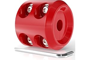 BFXM Rubber Winch Stopper for Cable Hook, Rubber Rope Line Saver for ATV UTV SUV Winches, with Allen Wrench (Red)