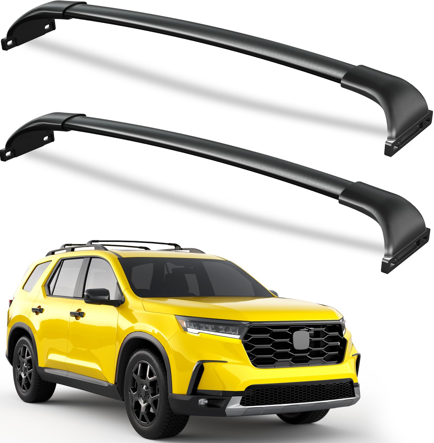 Photo 1 of Roof Rack Cross Bars 220lbs Compatible with Honda Pilot 2023 2024 2025 Elite Sport Touring Trailsport (Except LX and EX-L) with Raised Side Rails,Heavy Duty All-Metal Aluminum Crossbar Luggage Racks