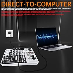 Professional DJ audio mixer, 4-channel DJ