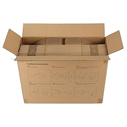 HORLIMER 40 Pack 7x5x4 Shipping Boxes, Brown