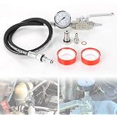 IPR Air Test Tool Kit for 6.0L 7.3L Powerstroke Diesel Engine | High pressure oil leak tester with gauge, seals system for repairs, rubber &amp; steel fittings, 5300 PSI rated heavy-duty hose