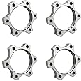 Zelerdo 4 Pack Bike Freewheel Threaded Hubs Disk Aluminium Alloy Brake Rotor 6 Bolt Flange Adapter (44mm)
