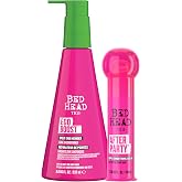 TIGI Bed Head Frizz Control Bundle &ndash; Ego Boost Leave-In Conditioner, Split Ends Mender + After Party Smoothing Cream, Anti-Humidity, Heat Protection, Curly Hair Products