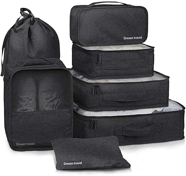 black packing cubes