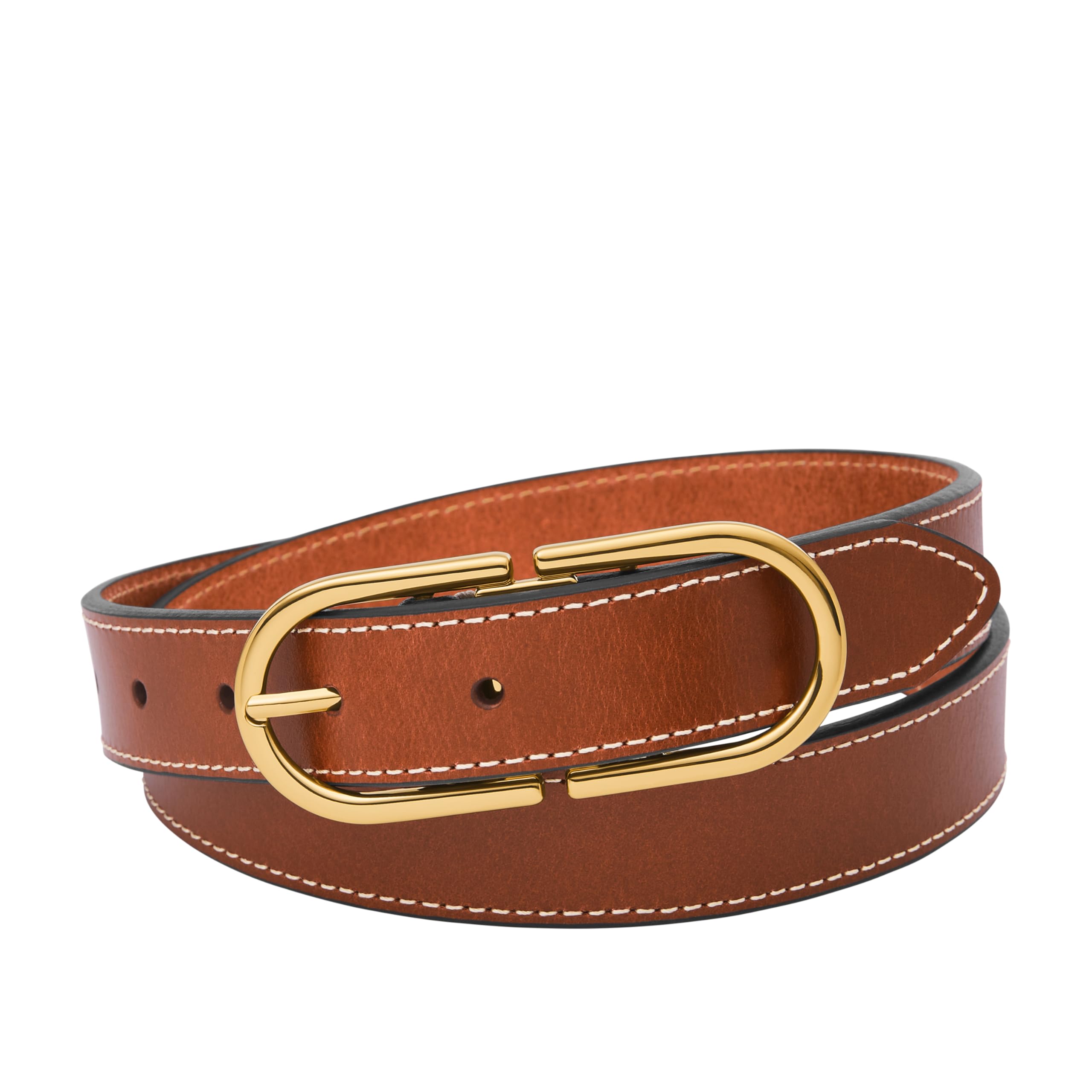 Fossil Women’s Double D-Link Brown Belt