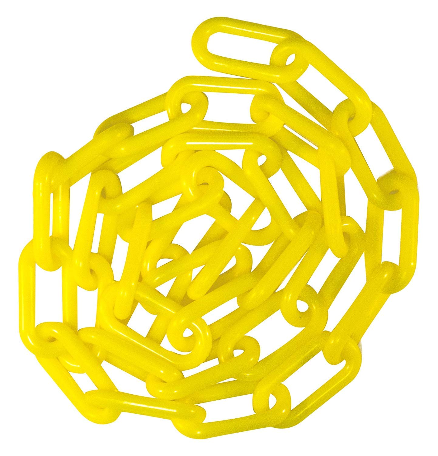 Plastic Barrier Chain Parking Space Barrier Road Plastic Chain, Hazard Chain Link, Black/Red/White/Yellow, 5M/ 8M/ 10M (8mm*5M, Yellow)