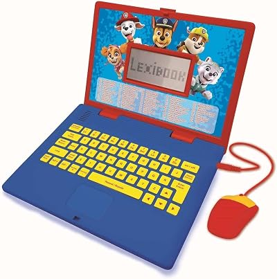 LEXIBOOK Paw Patrol Educational Bilingual Laptop Spanish English Kids