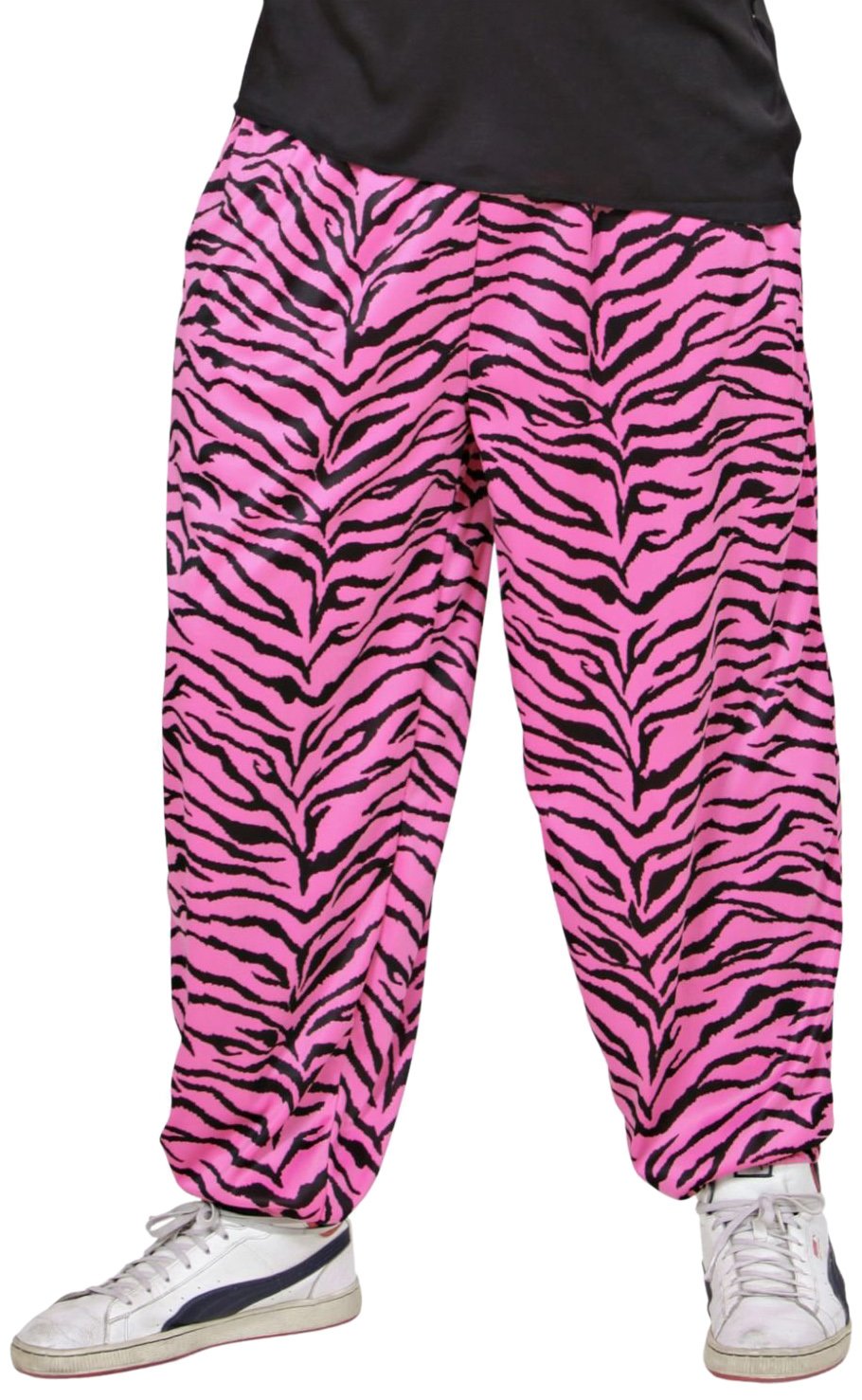 Widmann 80?s style trousers with zebra print, pink