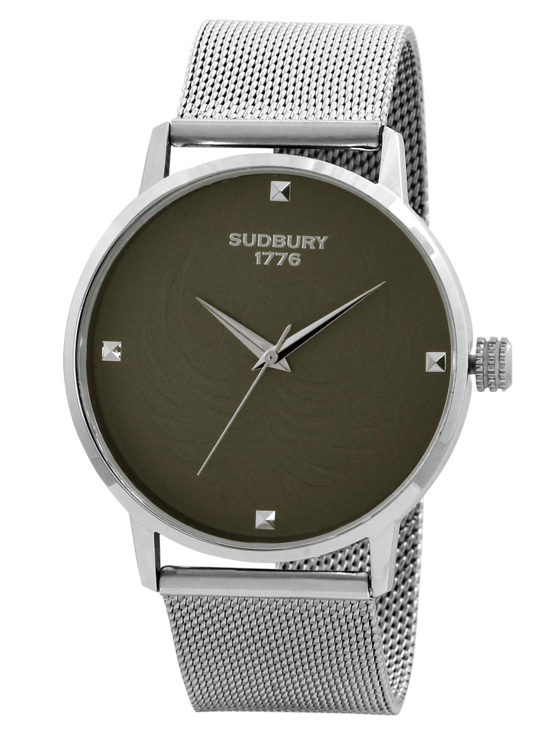 Sudbury 1776Fawkes Men's Watch (Silver Colored Strap)