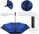 ACEIken Golf Umbrella Windproof 68 Inch Double Canopy Navy Royal Blue view 3