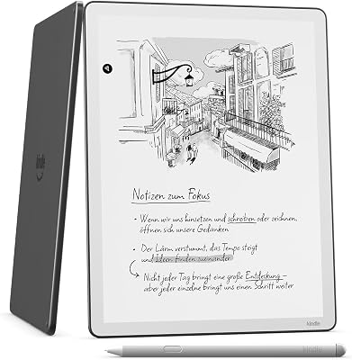 Kindle Scribe 32 GB (neueste Generation) – 11-Zoll-Display mit Frontlicht – Dünner, leichter, schneller – Schreibe im integrierten Notizbuch, in Dokumenten und Büchern