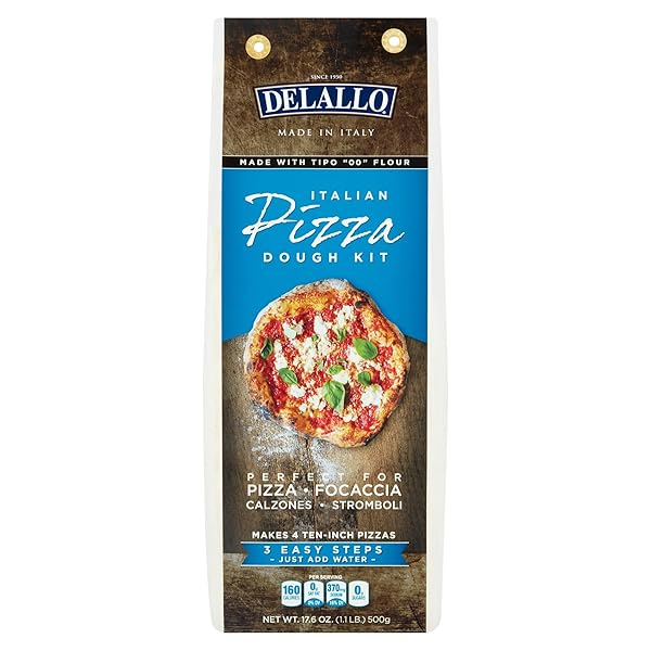 DELALLO ITALIAN PIZZA CRUST MIX, 17.6 OZ