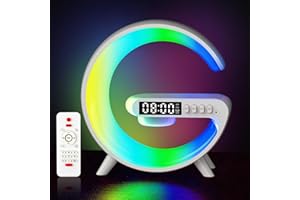 Wake Up Light Sunrise Alarm Clock, Bedside Night Lamp with Sunrise Simulation, Sleep Aid, Snooze, Bluetooth Speaker, Nightlig