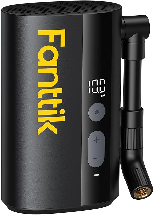 Fanttik X9 Ace Mini Fahrradpumpe, Akku Kompressor, 32s Schnellaufblasbare Elektrische Fahrradpumpe, 10,3BAR/150PSI Luftpumpe mit Presta und Schrader-Ventil, für Rennrad, Mountainbike, E-Bike, Stadtrad