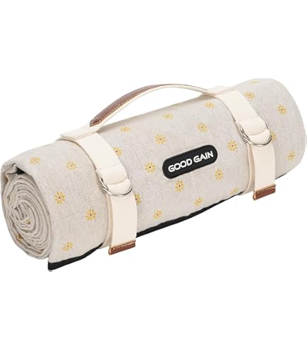 Grande Couverture de Pique-Nique Extérieure 70*23 Imperméable Pliable Tapis de Pique-Nique pour Plage Camping sur l'Herbe Couvertures de Pique-Nique Bleues