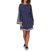 Trina Turk Women's A Line Dress with Embroidered Trim