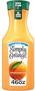 Simply Orange Juice with Calcium Bottle, 46 fl oz