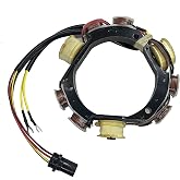 MOTOCEO Stator For Johnson Evinrude Outboard 12Amp 173-4560 584560 763763 35 40 50 60 65 70HP 1992-2005 2/3Cyl 2Stroke Loop Charged