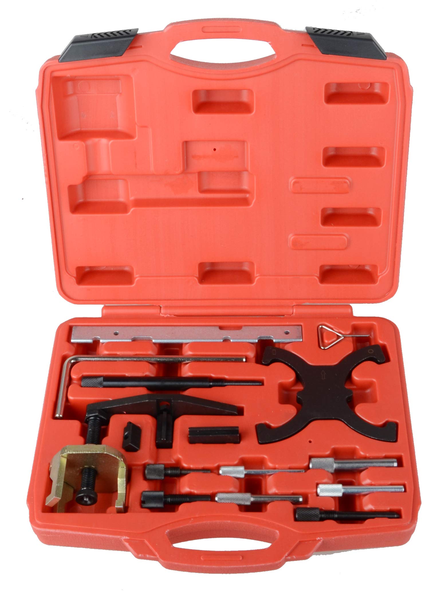 DAYUAN 16Pcs Engine Timing Tool Kit Compatible for Ford Mazda Camshaft Flywheel Locking Tools 1.4 1.6 1.8 2.0 Di/TDCi/TDDi
