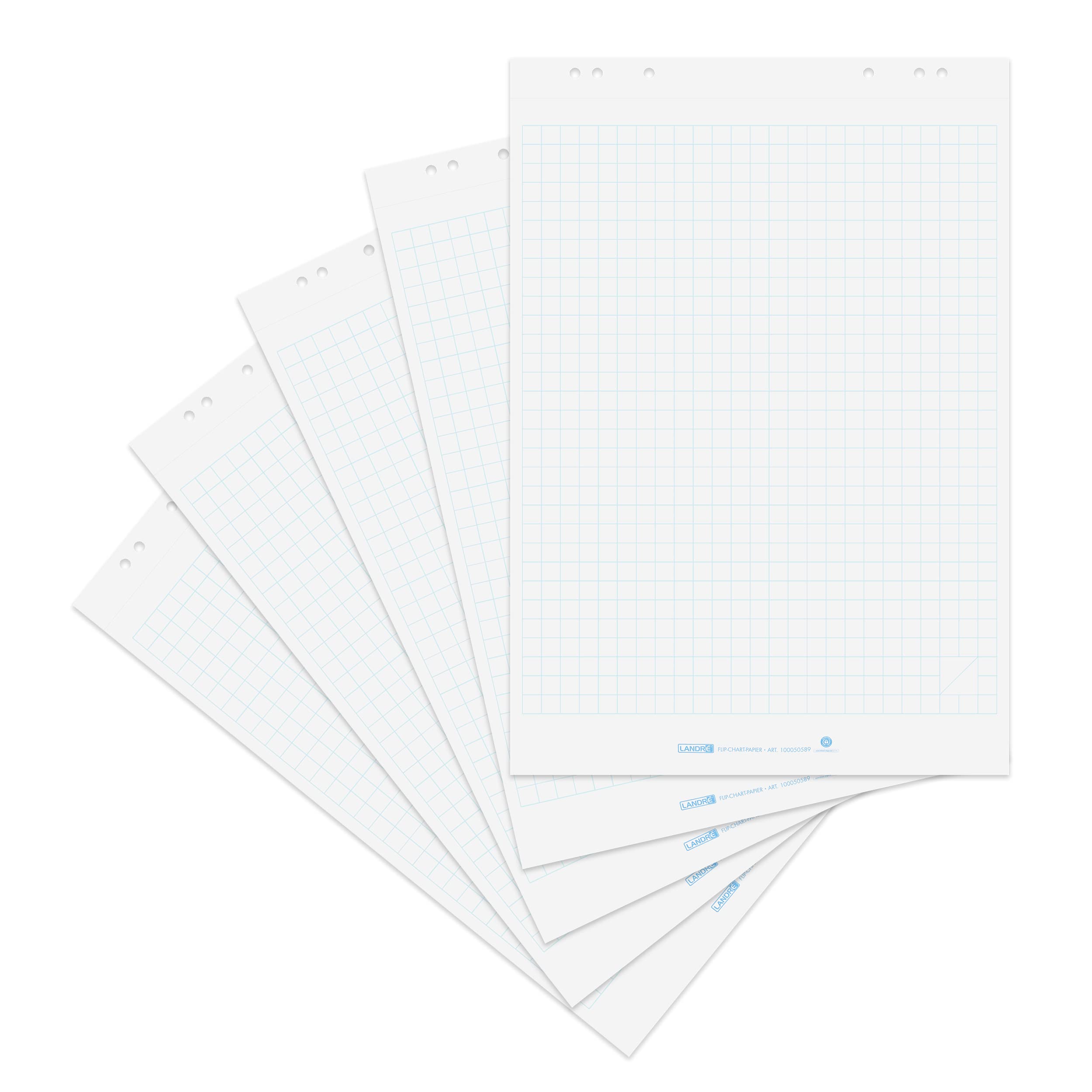 Landre Recycled Flipchart Paper 20 Sheets per Pad (Pack of 5)