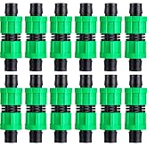 Hotop 12 Pieces 5/8 Drip Irrigation Coupling | Universal Drip Line Coupler Fittings, Works for 16-17mm Tubing or Sprinkler Systems, Durable Garden Watering Connector