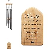 Mother of The Bride Wedding Wind Chime - Thank You for Raising The Woman of my Dreams, Mother of Bride Wedding Gift from Groom, Son in Law, Parents of Bride Thank You Gift, MIL Gift Ideas