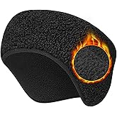 Lauzq 20°F Winter Ear Warmers Headbands - Thermal Ear Muffs for Men Women in Cold Weather for Ski Running Cycling Workout