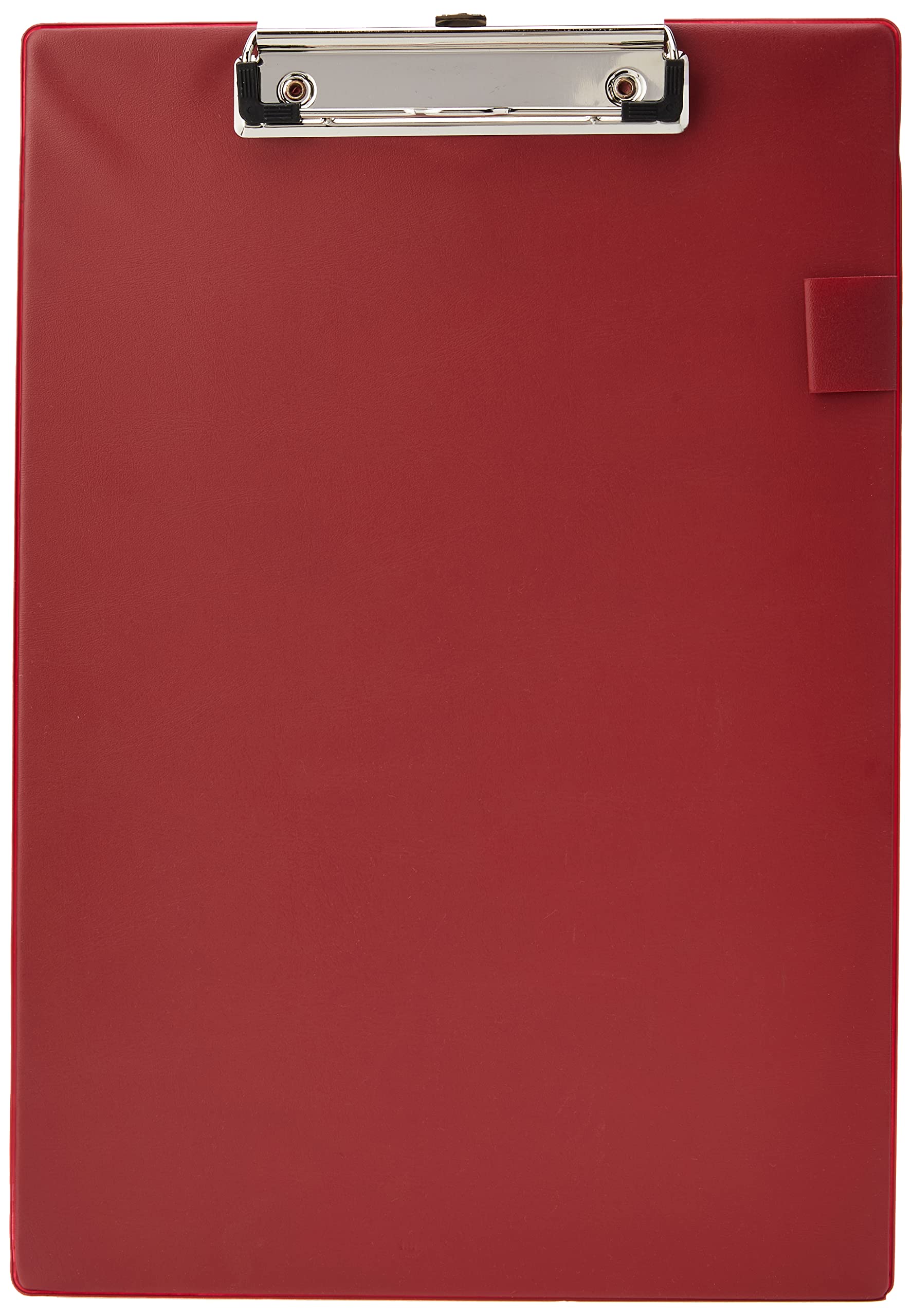 5 Star Standard Clipboard with PVC Cover Foolscap Red