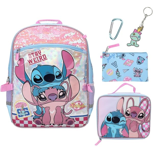 Amazon.com: Disney Lilo and Stitch Backpack With Lunch Box  display picture 2