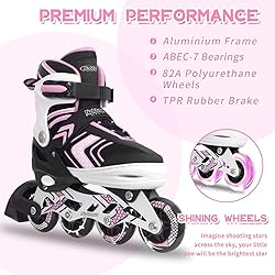 Nattork Roller Skates for Girls with Full Light up