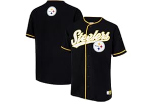 Ultra Game Adult's NFL Official Button Down Baseball Mesh Jersey Shirt
