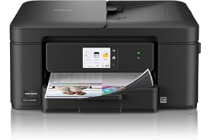 Brother Work Smart 1410 Wireless Color Inkjet All-in-One Printer with 2.7” Color Touchscreen and Automatic Duplex Printing | Includes Refresh Subscription Trial(1) (MFC-J1410DW)