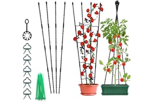 MQHUAYU 63 Inch Garden Trellis for Climbing Plants Outdoors, Rustproof Plant Stand Climbing Support with Adjustable Heights for Indoor Potted Plants, Vines, Flowers Stands, Vegetables (1)