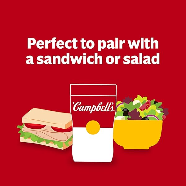 CAMPBELL’S SIPPING SOUP, CHICKEN SOUP WITH STAR-SHAPED PASTA, 10.75 OZ MICROWAVABLE CUP