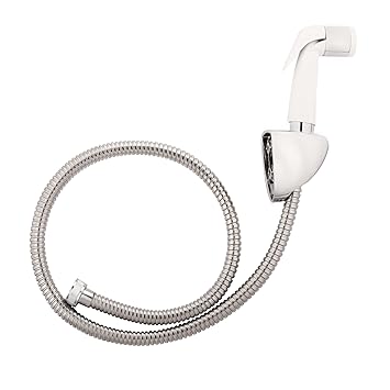 Kohler Basic Chrome Polished Health Faucet with Metal Hose and Holder (Silver)