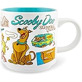 Silver Buffalo Scooby-Doo and the Gang Crystal Cove Ceramic Mug | Coffee Cup For Tea, Espresso, Cocoa | Holds 13 Ounces