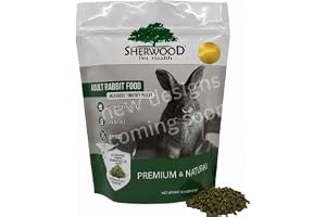 Sherwood Pet Health Adult Rabbit Food Timothy Hay Pellet 4.5 lbs. Hay-Based, Grain-Free, Soy-Free for Better Digestion