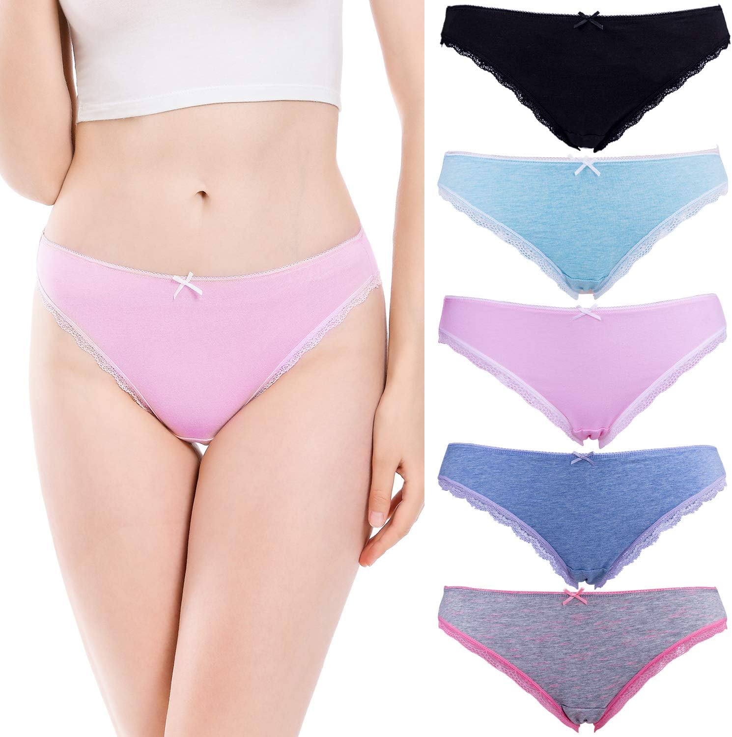VOOKIIMO Cotton Bikini Womens Underwear