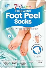 7th Heaven Exfoliating Foot Peel Socks Pair with Glycolic Acid view 1