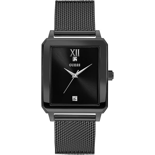 Amazon.com: GUESS Retangular Gold-Tone + Stainless Steel