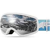 FEISEDY Kids Ski Goggles,Snowboard Goggles for Boys Girl Youth,OTG Anti Fog UV Protection Snow Goggles B0019