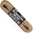 Atwood Rope MFG 550 Paracord 100 Feet 7-Strand Core Nylon Parachute Cord Outside Survival Gear Made in USA | Lanyards, Bracelets, Handle Wraps, Keychain (Tan)