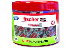 fischer Nylon Cleat, Grey/Red, 6 x 30