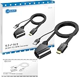 AUTOUTLET SCART to HDMI Converter 1080P 4:3 16:9 150cm Cable PAL/NTSC view 8