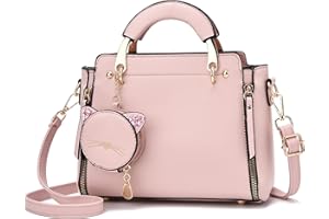 I IHAYNER Fashion Purses and Handbags for Women Top Handle Bag Girls Small Crossbody Shoulder Bag for Ladies with Kitty Purse